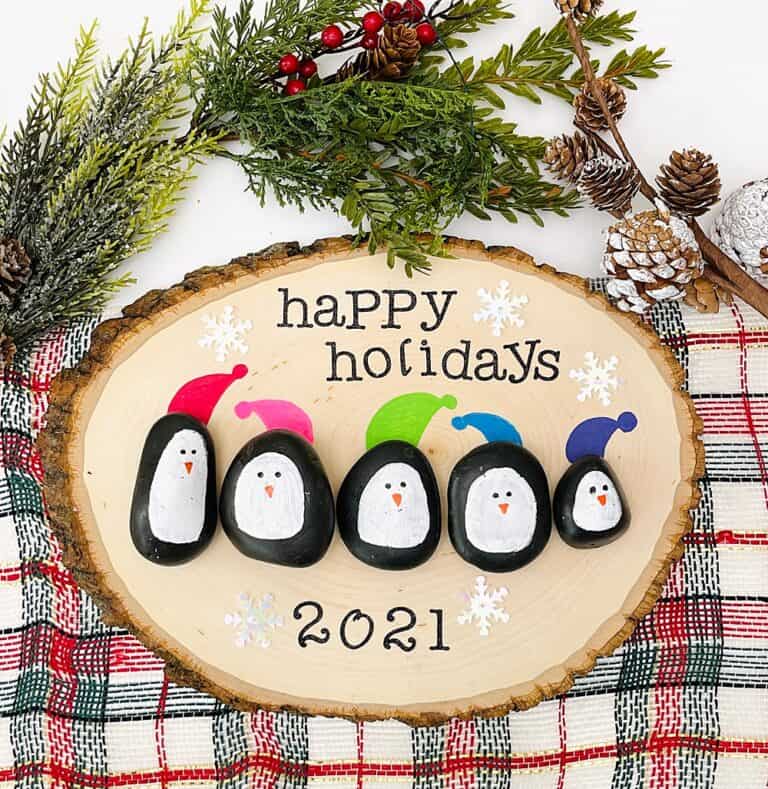 Easy DIY Penguin Rock Craft