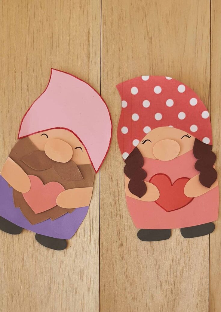 DIY Valentine Paper Gnome Craft for All Ages 