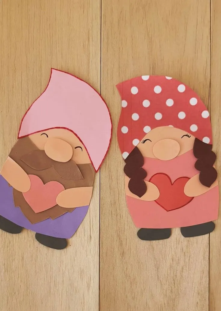 DIY Valentine Paper Gnome Craft for All Ages 