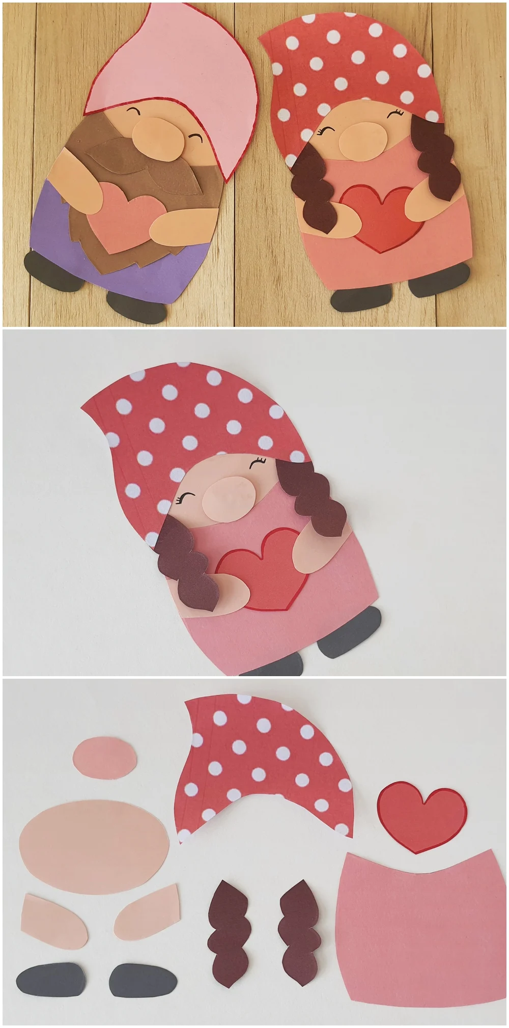 Valentine paper gnome