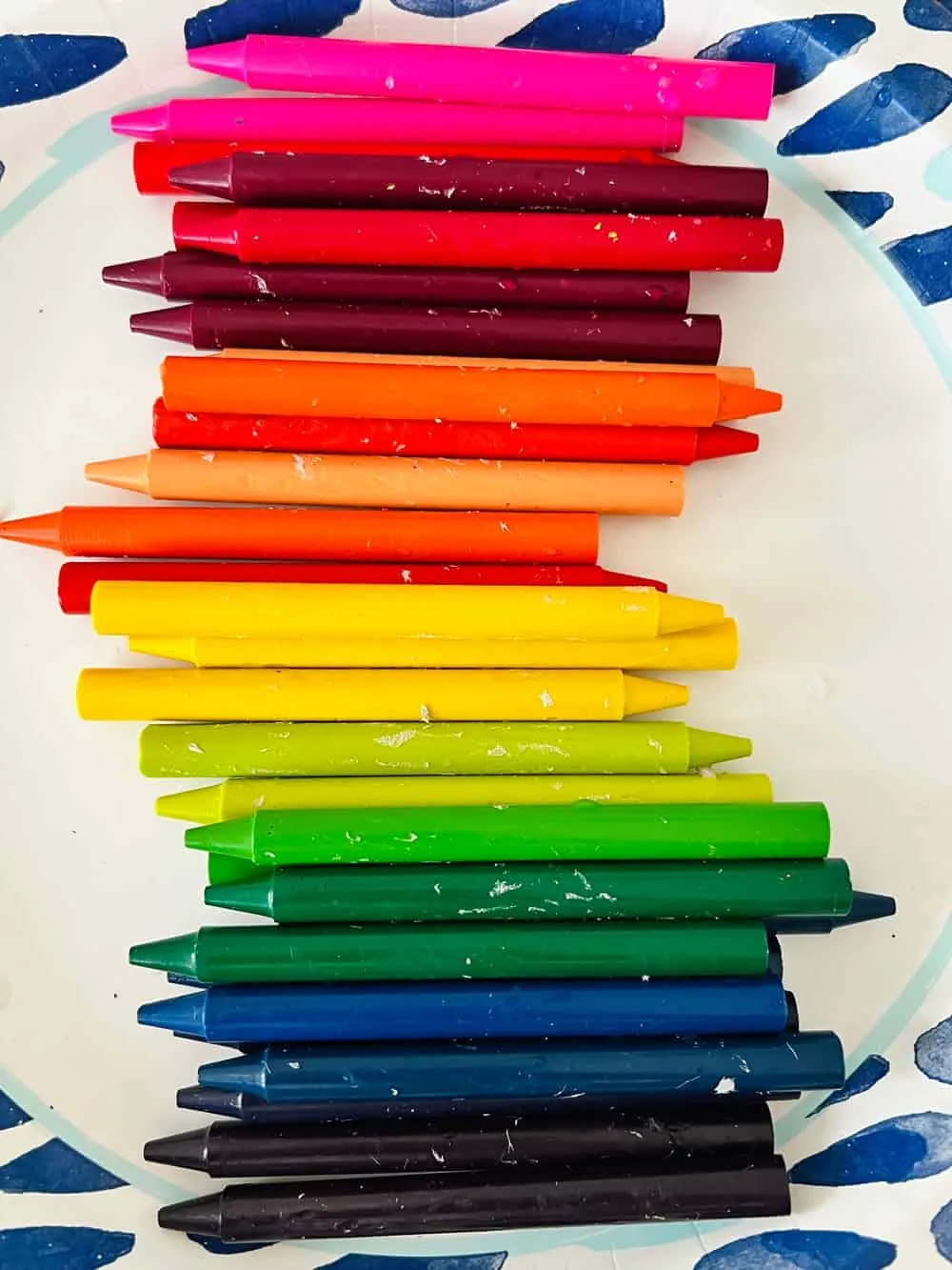 rainbow crayons