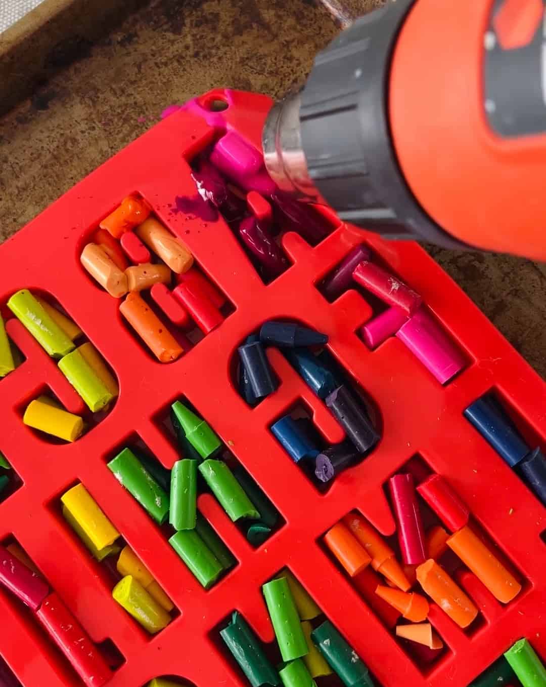 DIY Melted Crayon Alphabet Letters