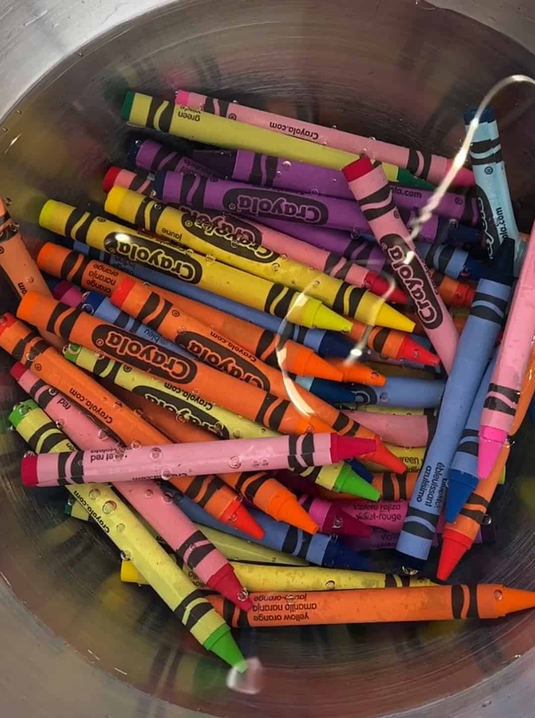 remove crayon wrappers