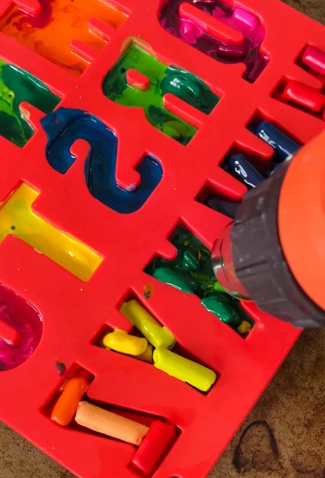 DIY Melted Crayon Alphabet Letters