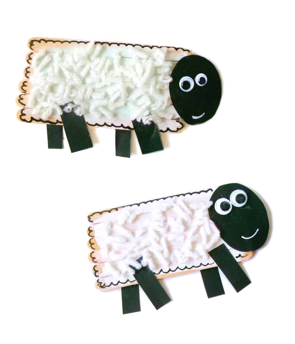 Sheep Popsicle Stick Crafts