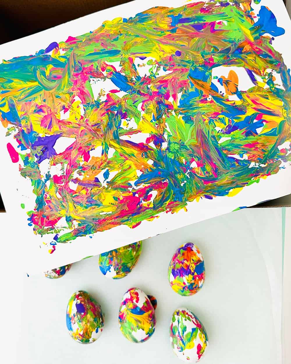 preschool easter egg painting