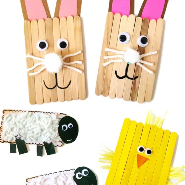 Easy Popsicle Sticks Rainbow Craft