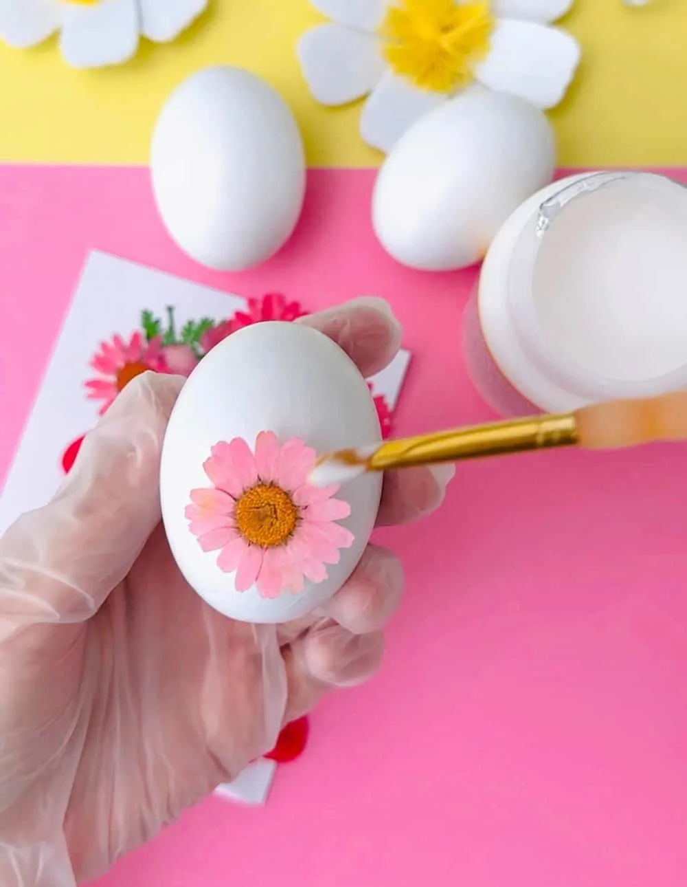 Flower Pressed Eggs