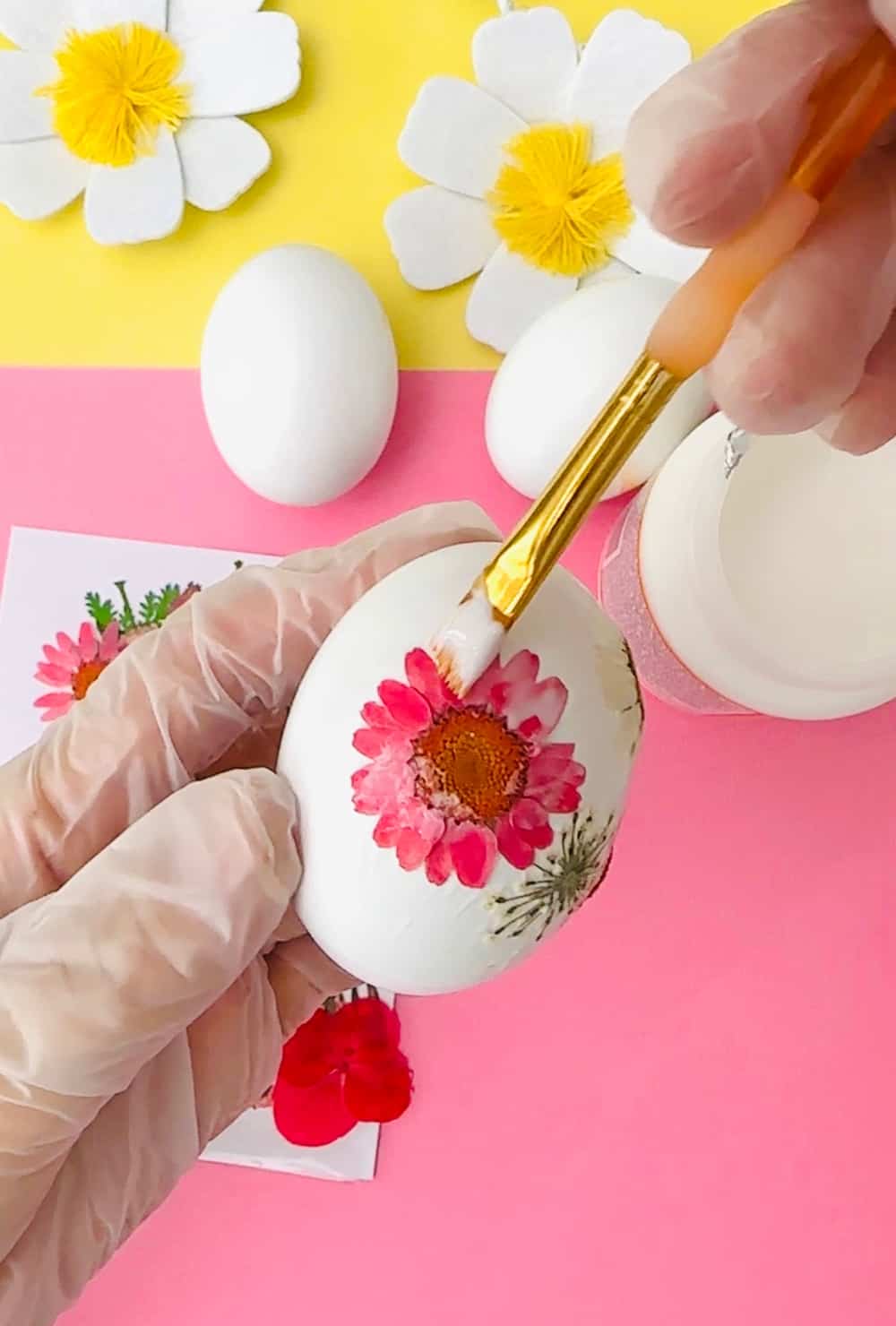 Flower Pressed Eggs