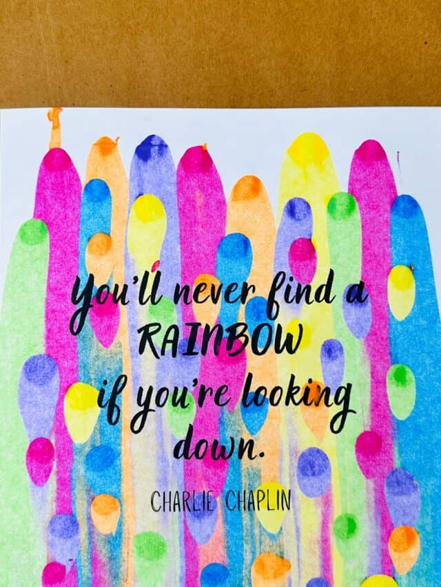 Create Rainbow Quotes Art With Our Printable