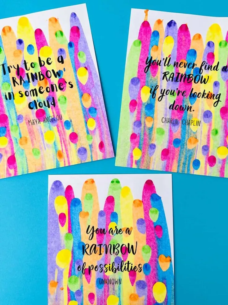 rainbow quotes art