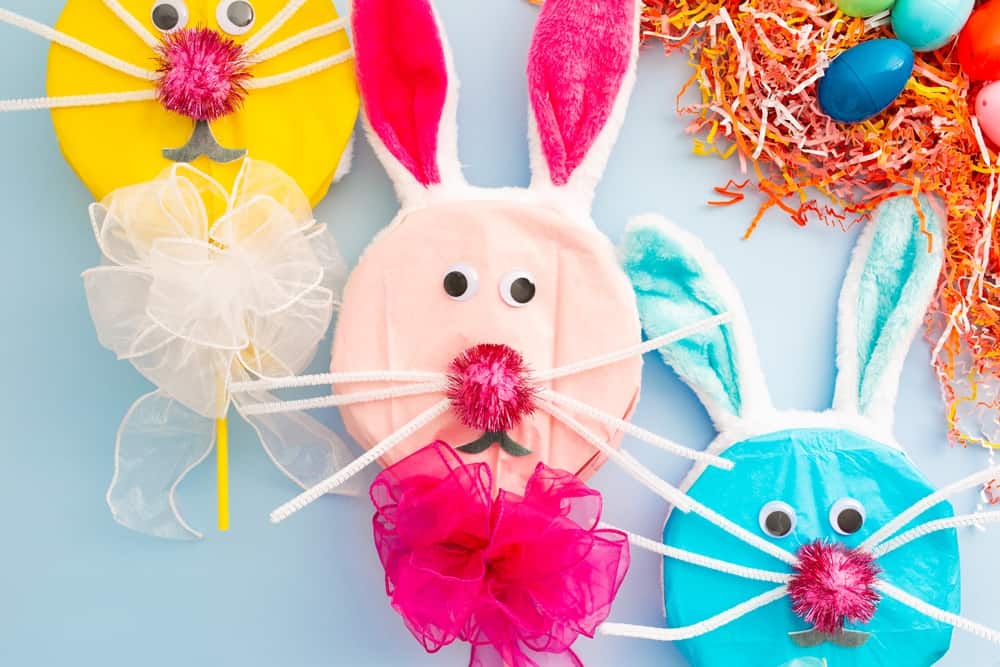 Tissue Paper Bunny Lollipops