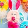 tissue paper bunny lollipops