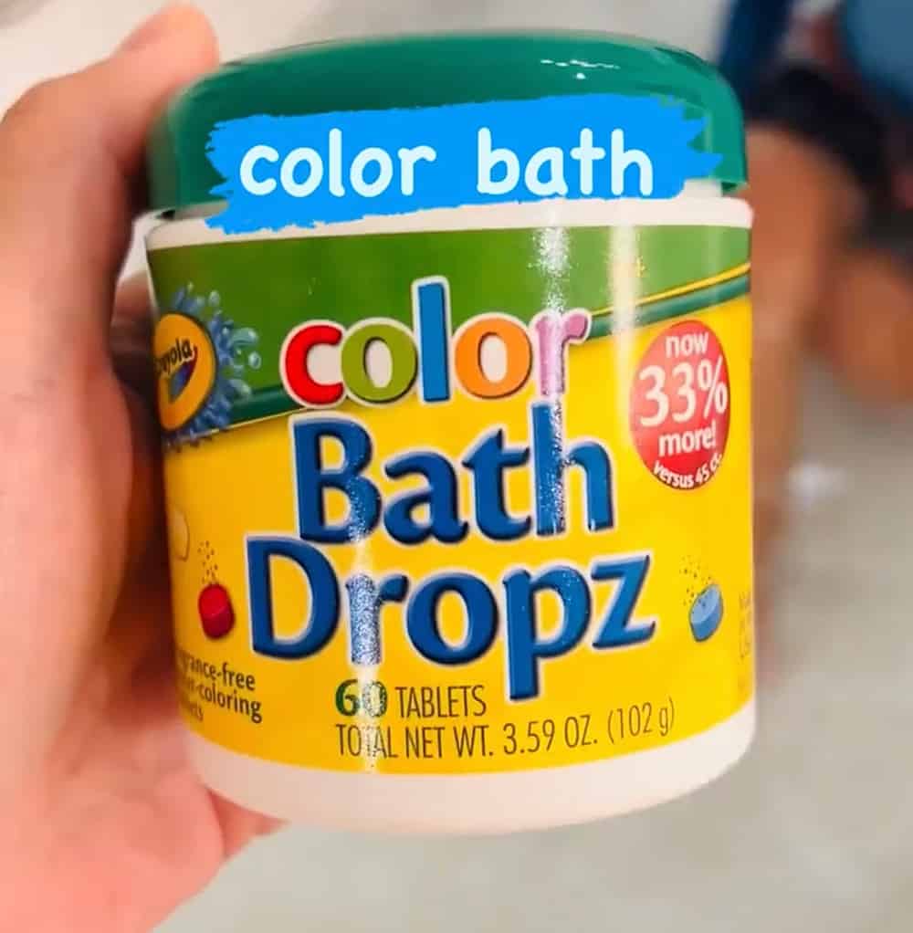 Crayola bath dropz 🖍 #toddlermom #fypシ #toddlersoftiktok #Crayola #t