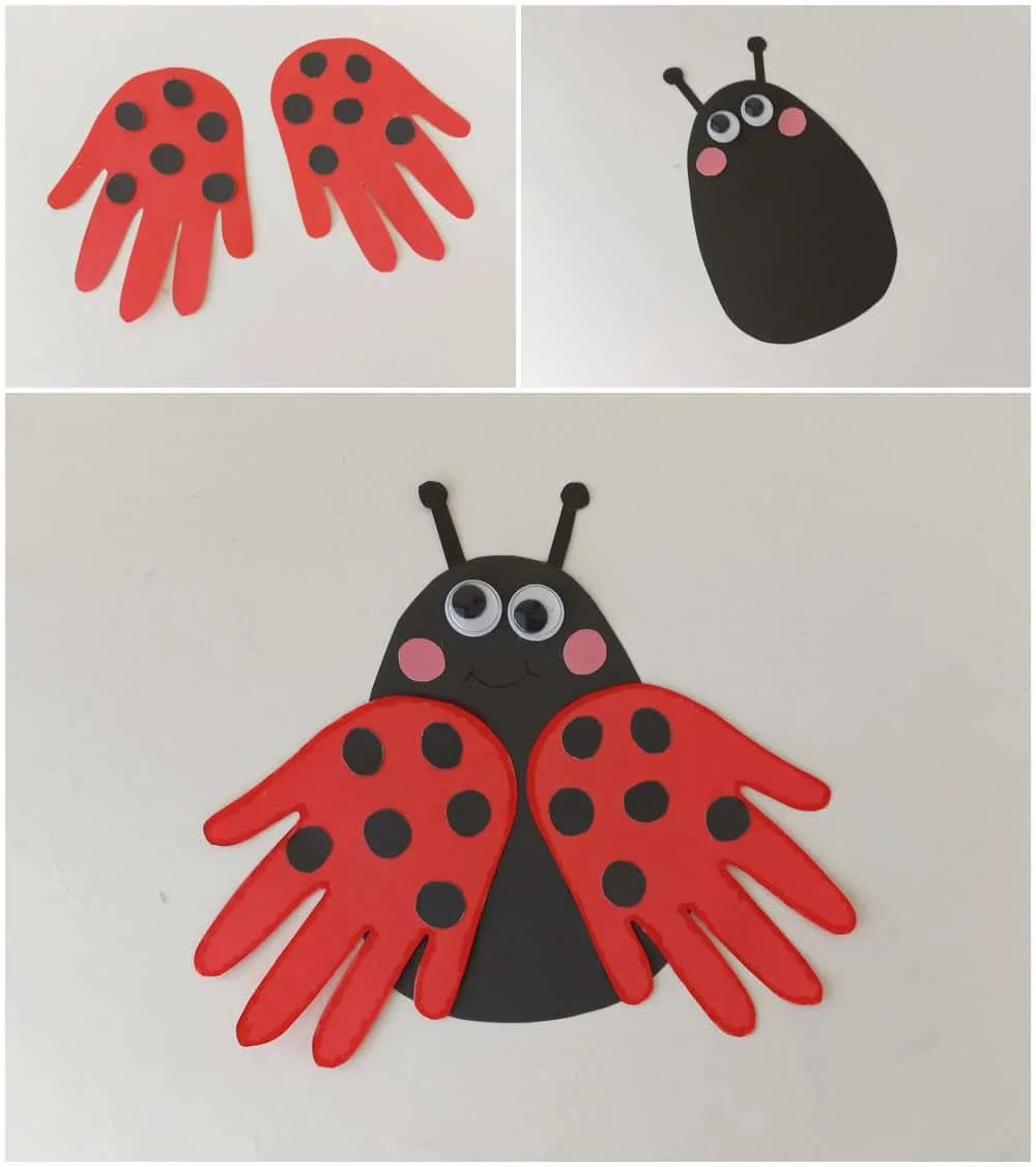 Handprint Ladybug Craft