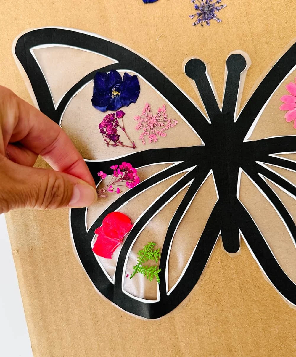 Make a Beautiful Pressed Flower Butterfly Craft