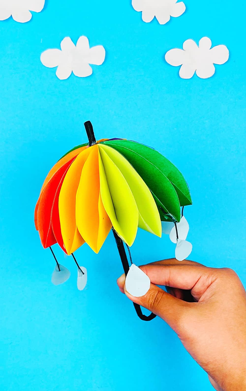 Quilling Paper Rainbow Umbrella - The Papery Craftery