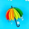 Rainbow Paper Umbrella Craft
