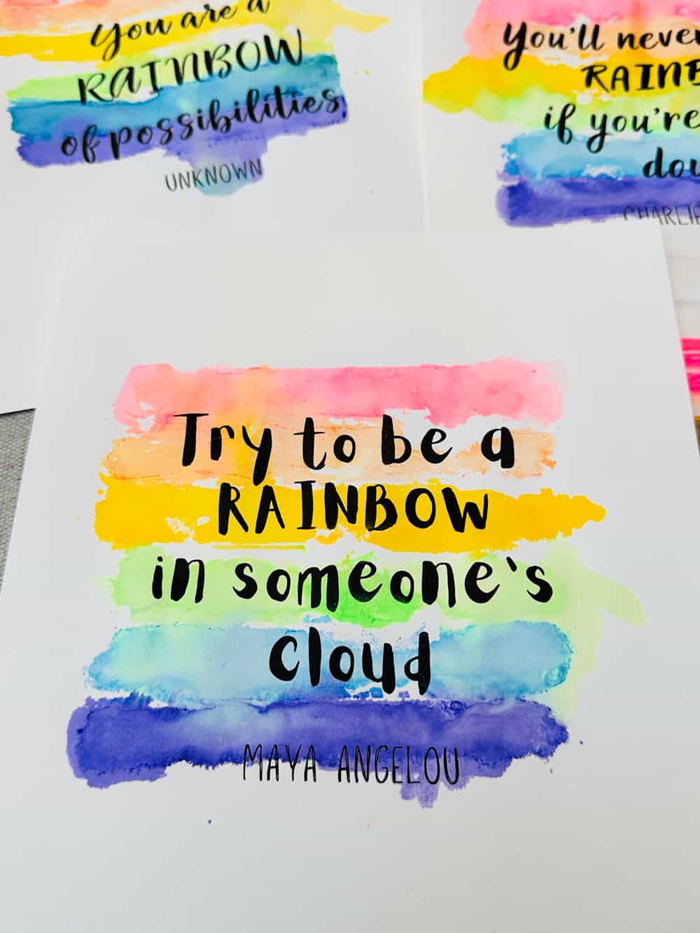 Watercolor Word Art