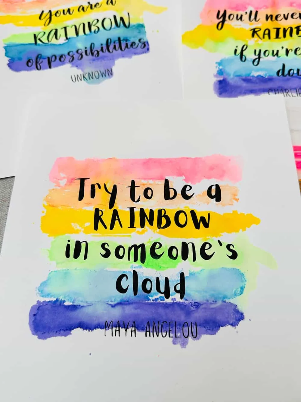 Watercolor Word Art