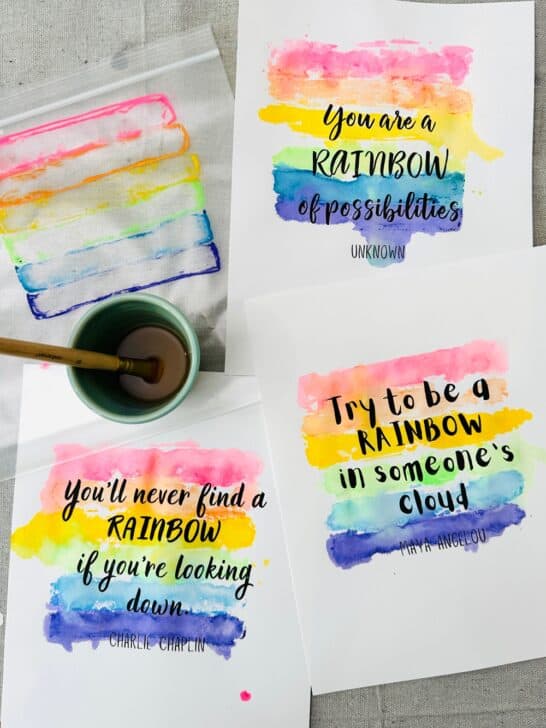 How to Create Easy Watercolor Word Art