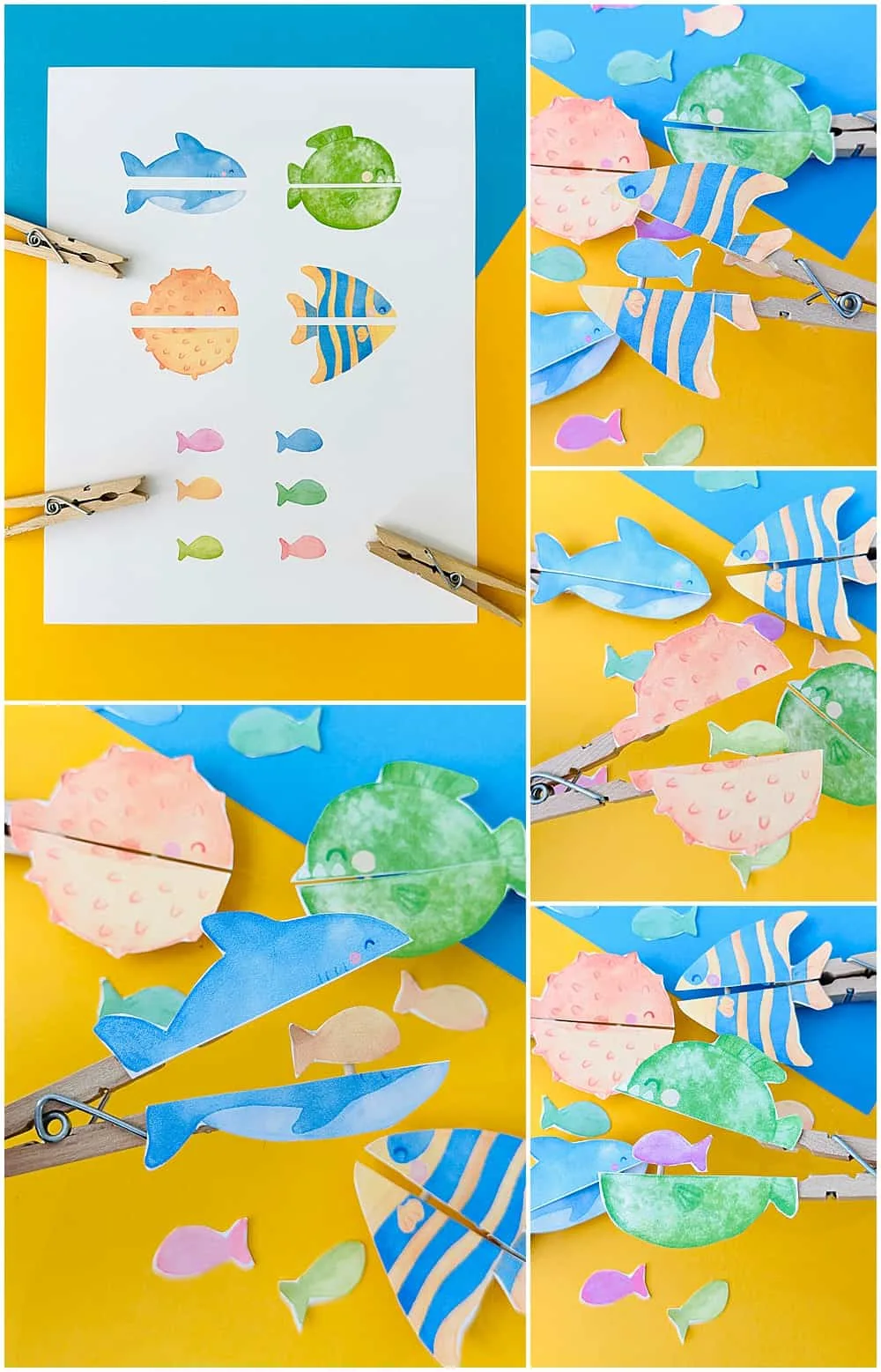 fish clothespin craft 