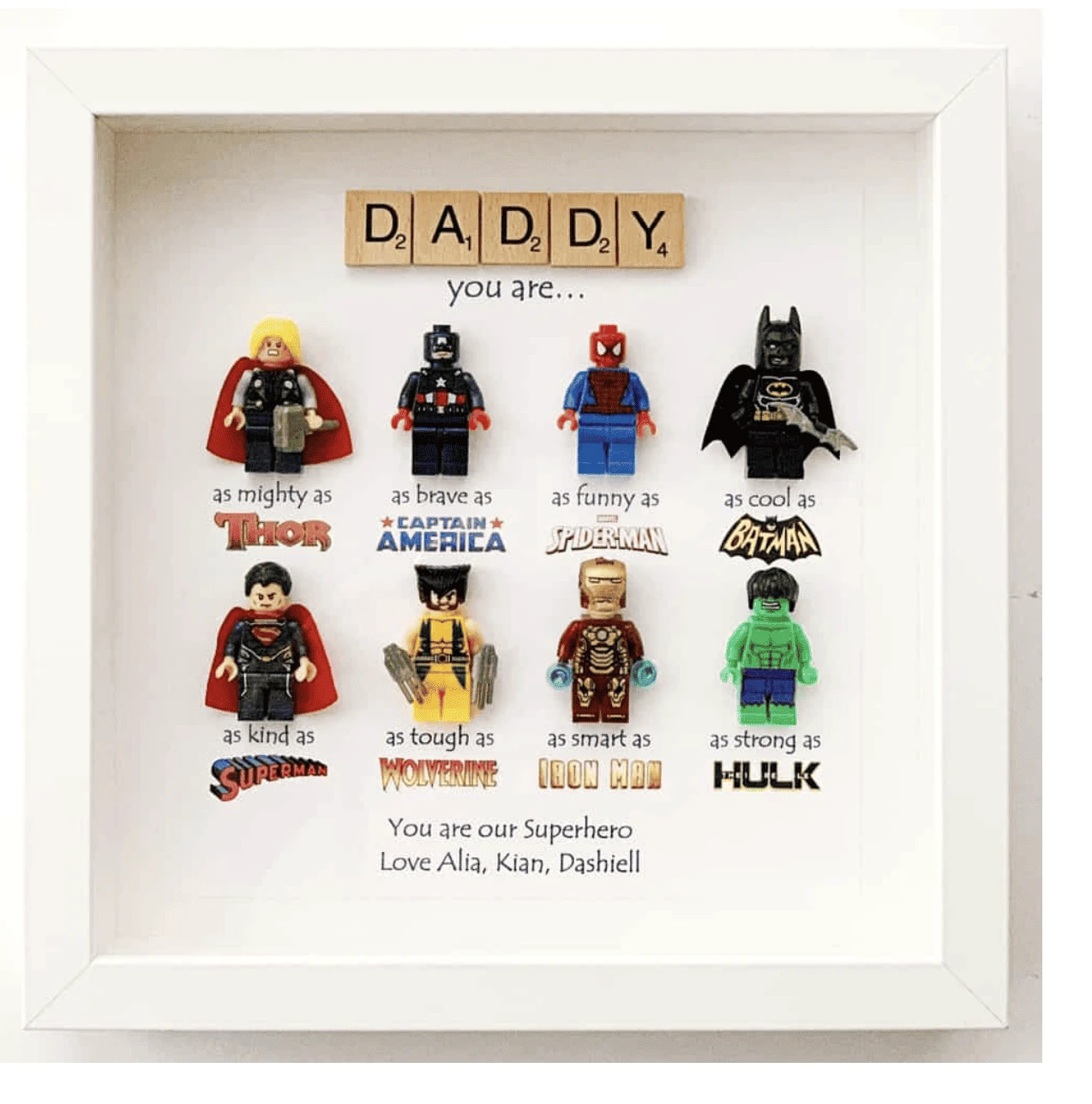 superhero dad frame