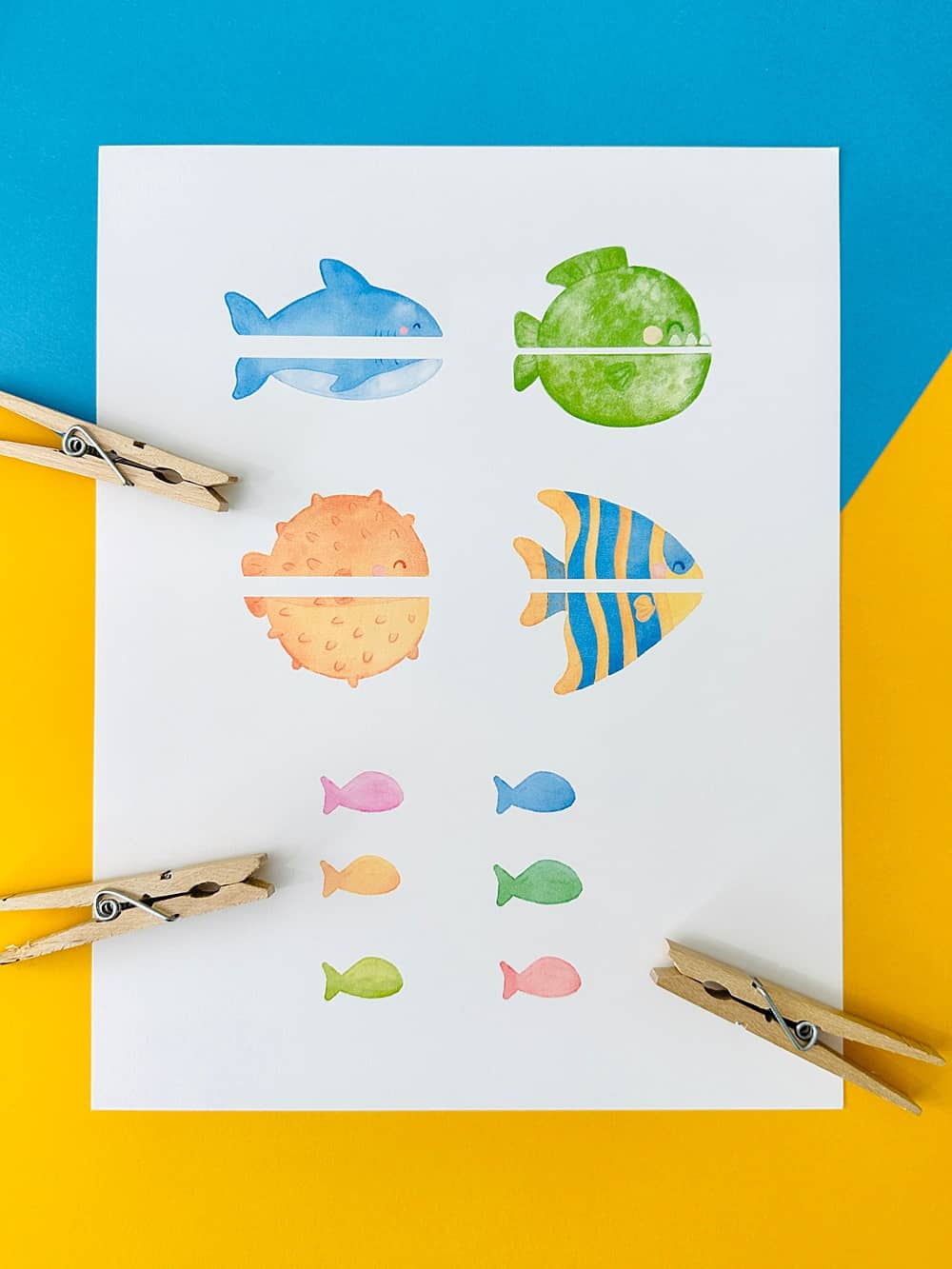 fish printable craft