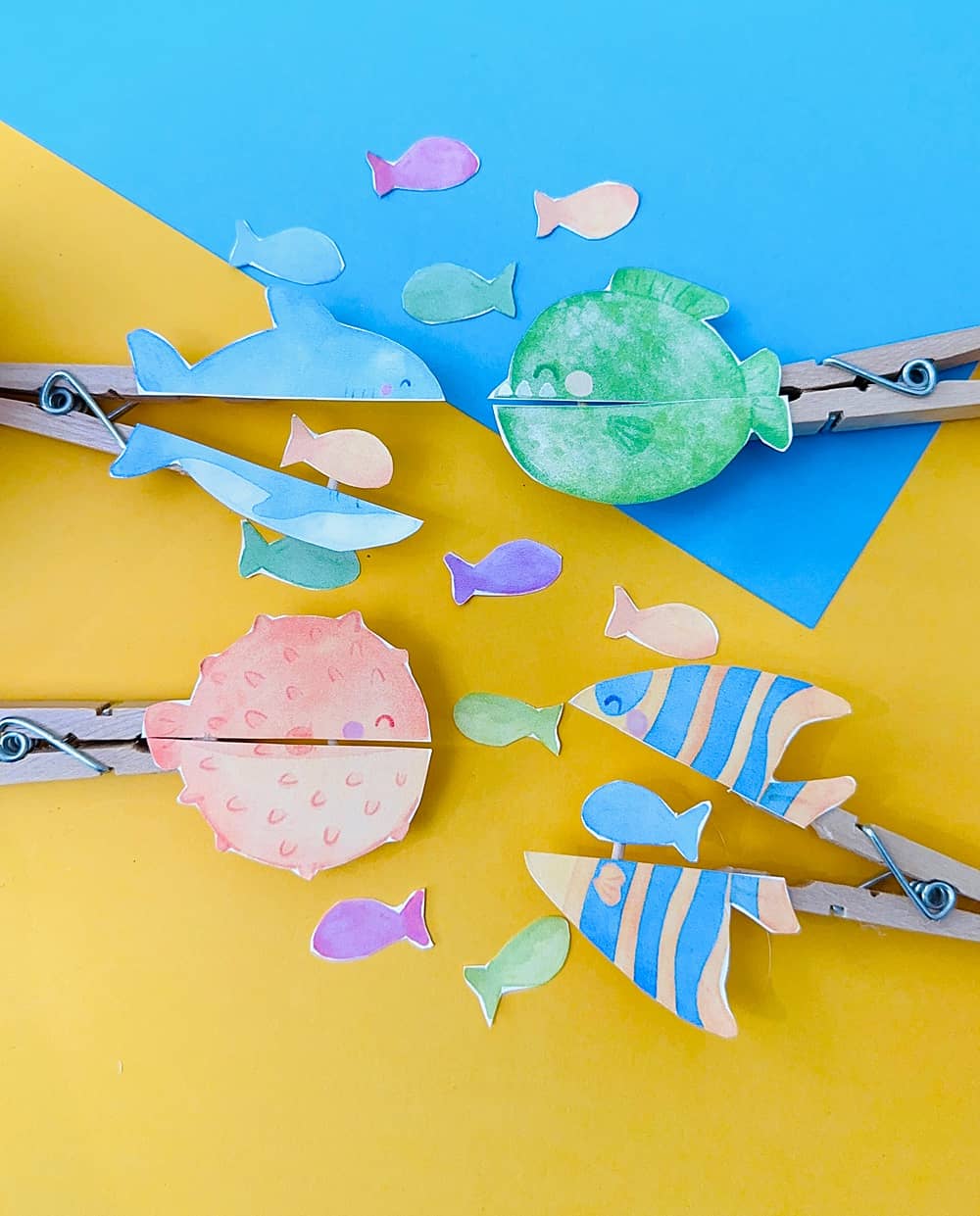 fish clothespin craft 