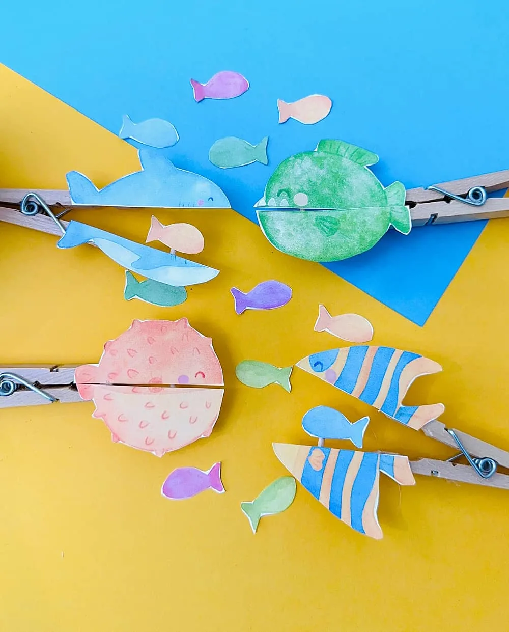 fish clothespin craft 