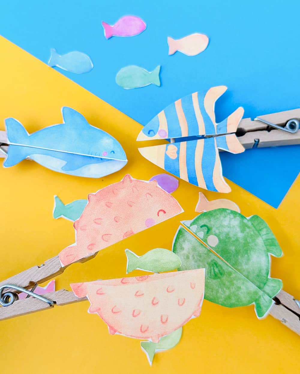 fish clothespin craft 