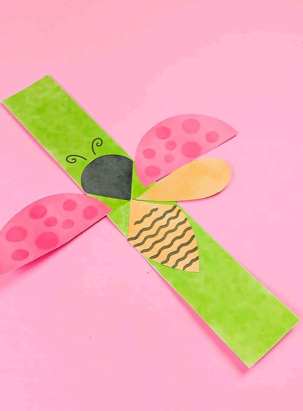 paper ladybug craft