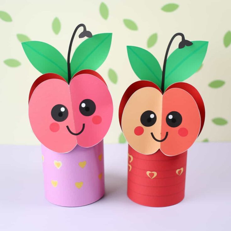 Apple Paper Tube Craft