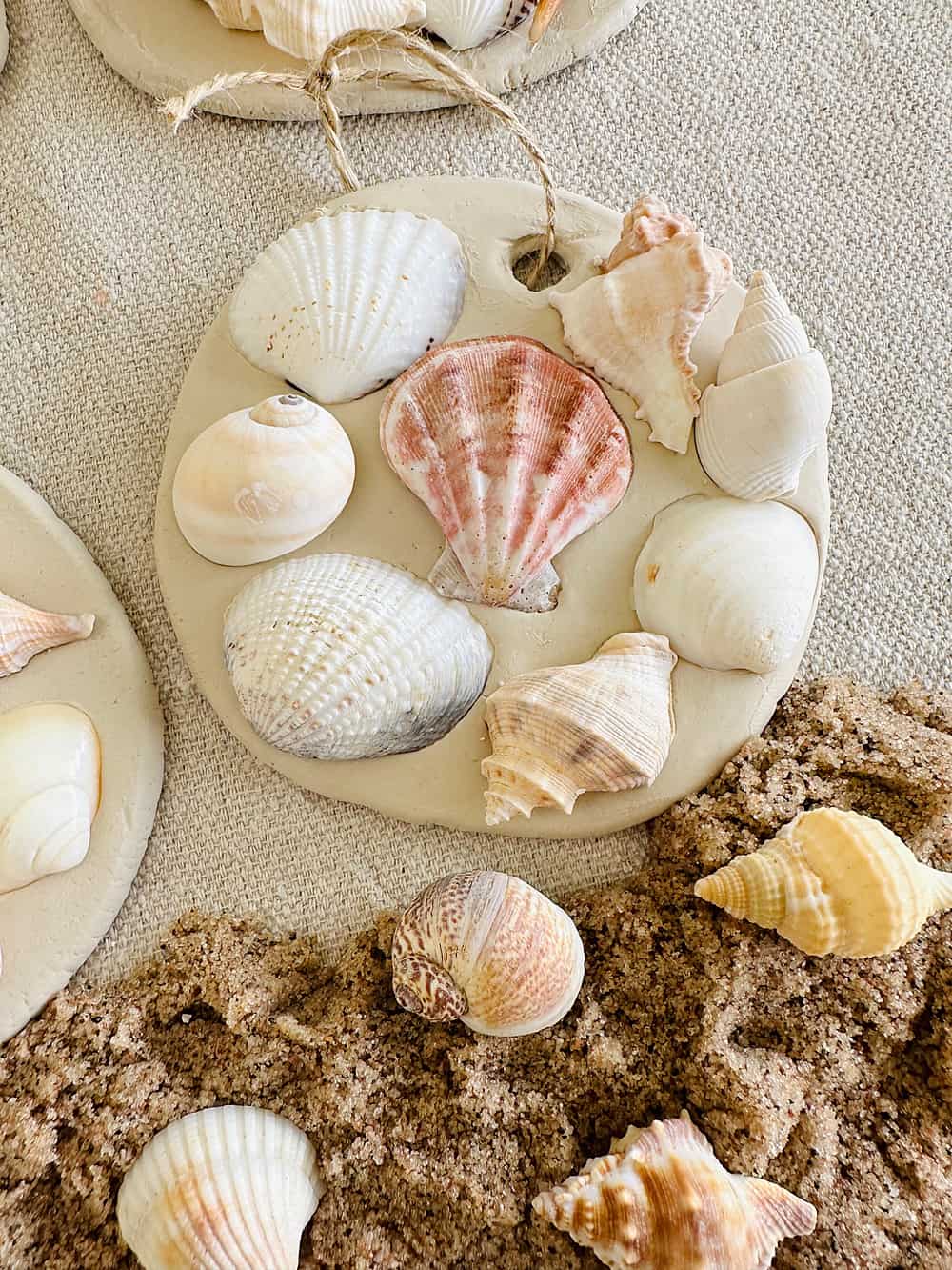 shell clay craft 