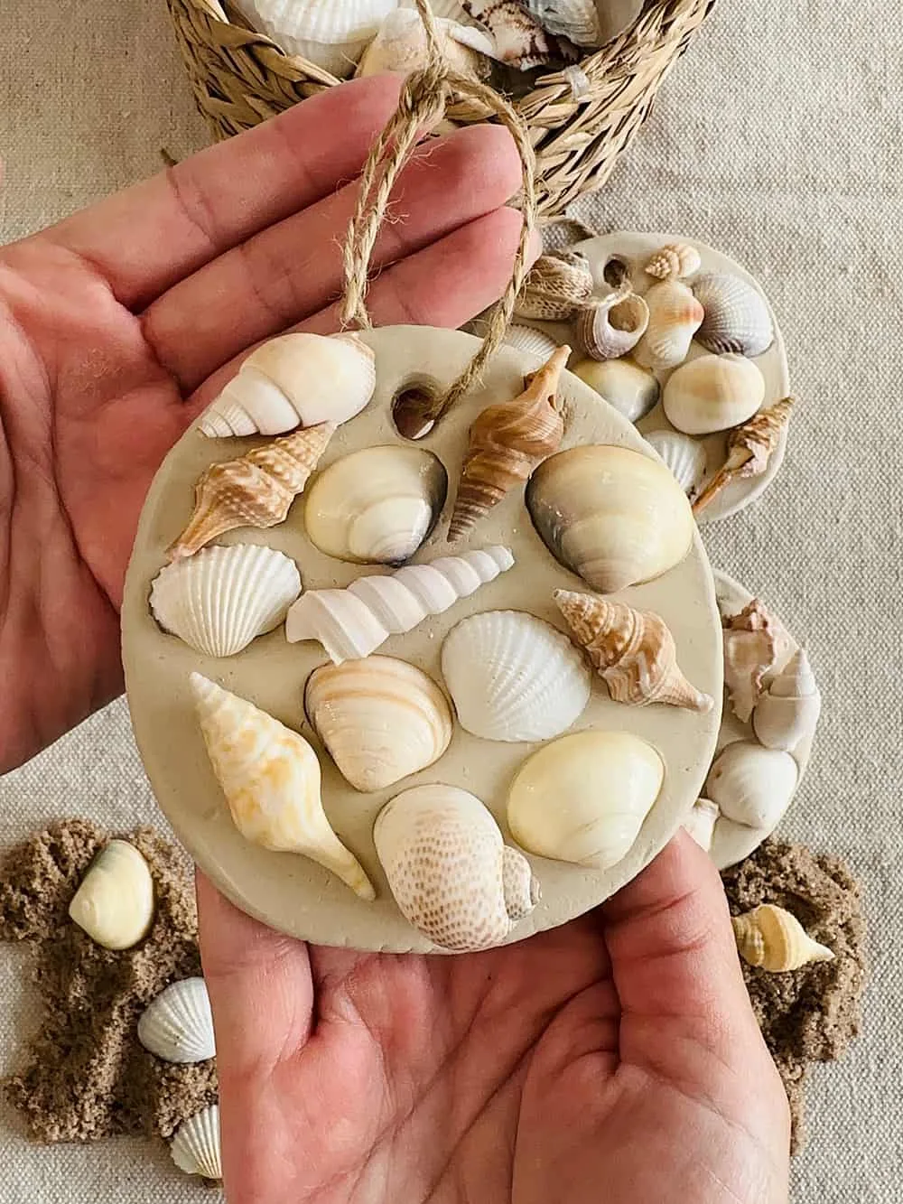 shell clay craft 