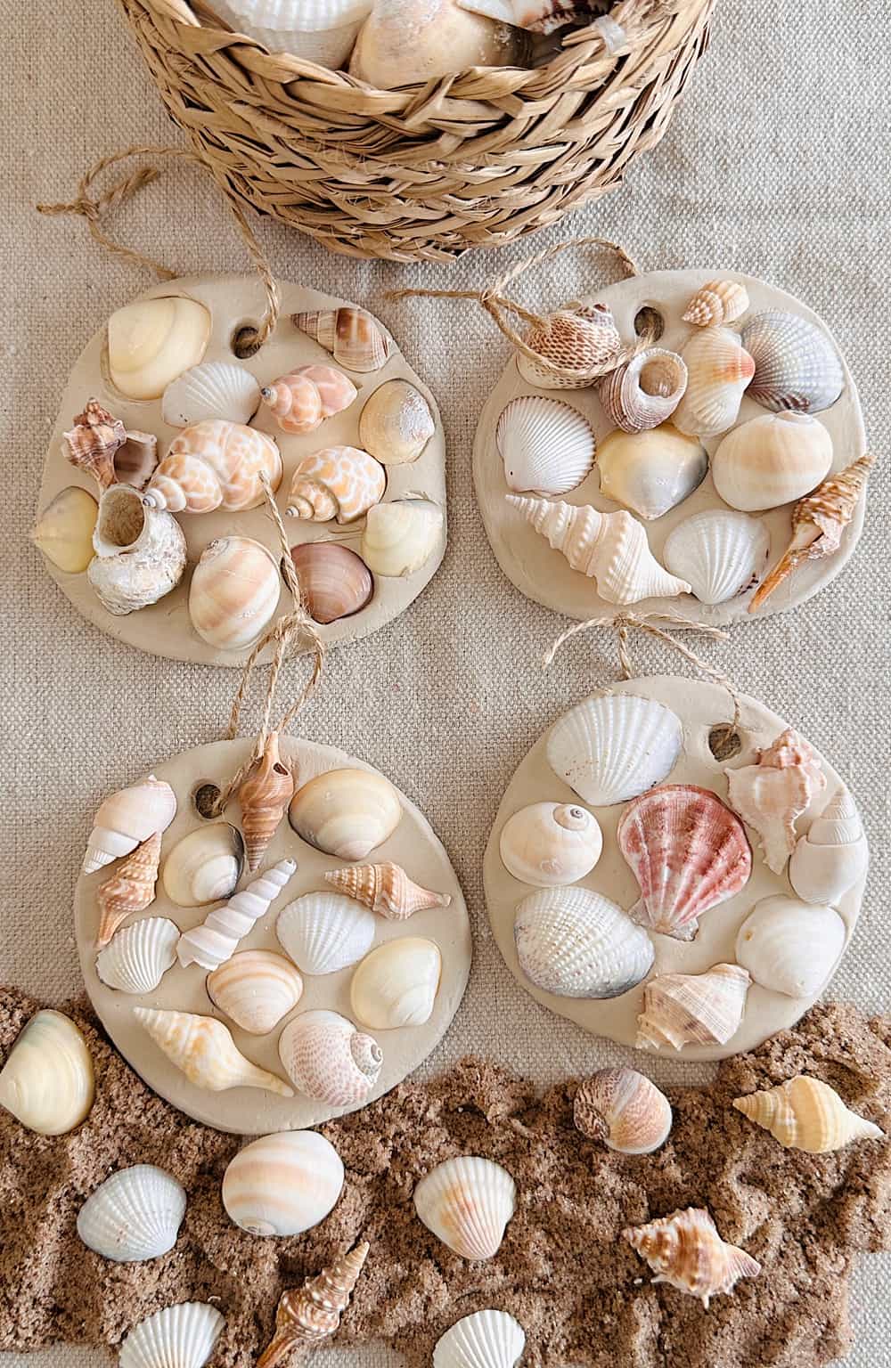 shell clay craft 