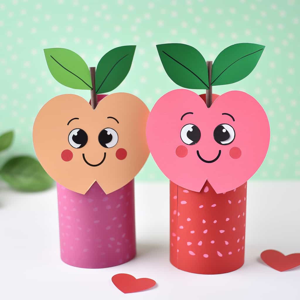 Apple Paper Tube Craft