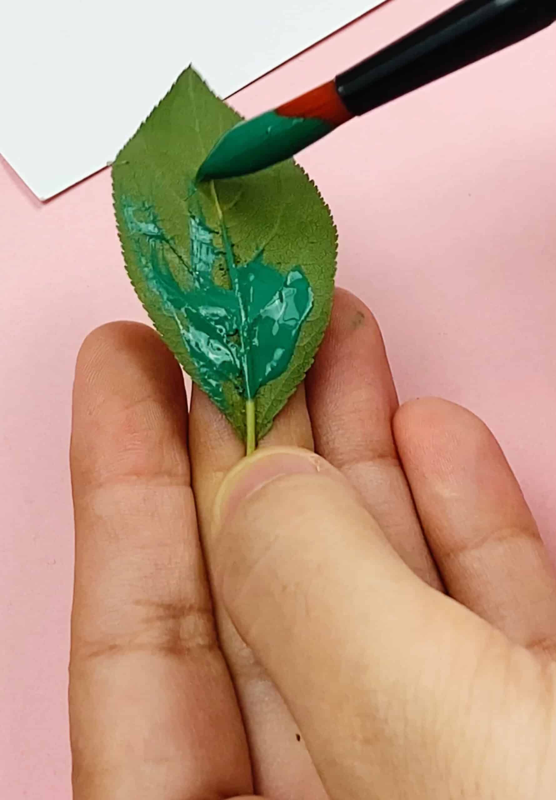 leaf painting