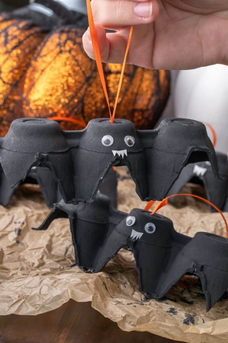 DIY Egg Carton Bats A Spooky Recycled Halloween Craft