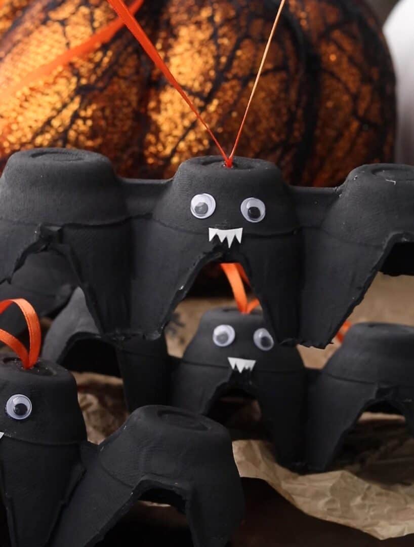 DIY Egg Carton Bats A Spooky Recycled Halloween Craft