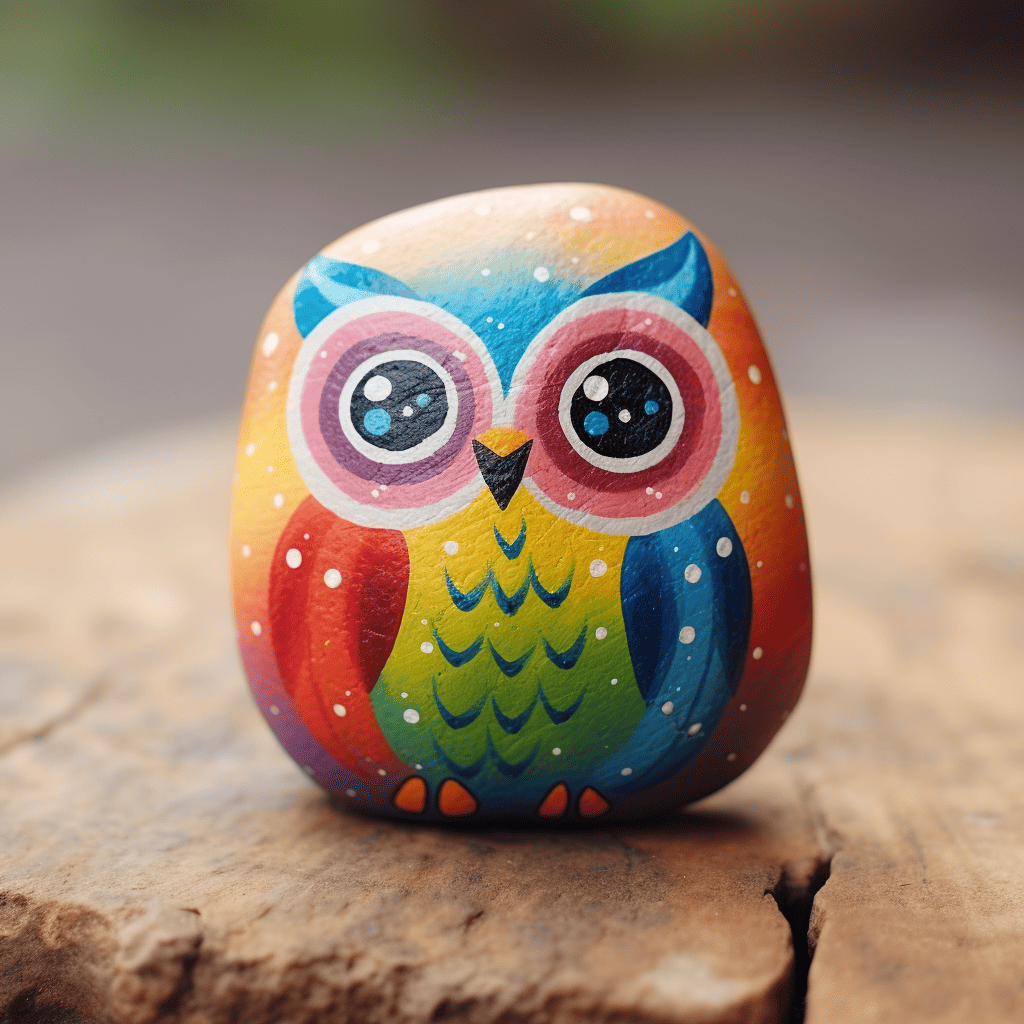 owl painted rocks