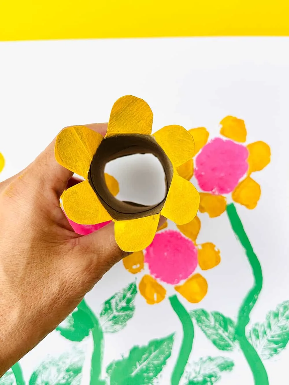 Paper Tube Flower Art