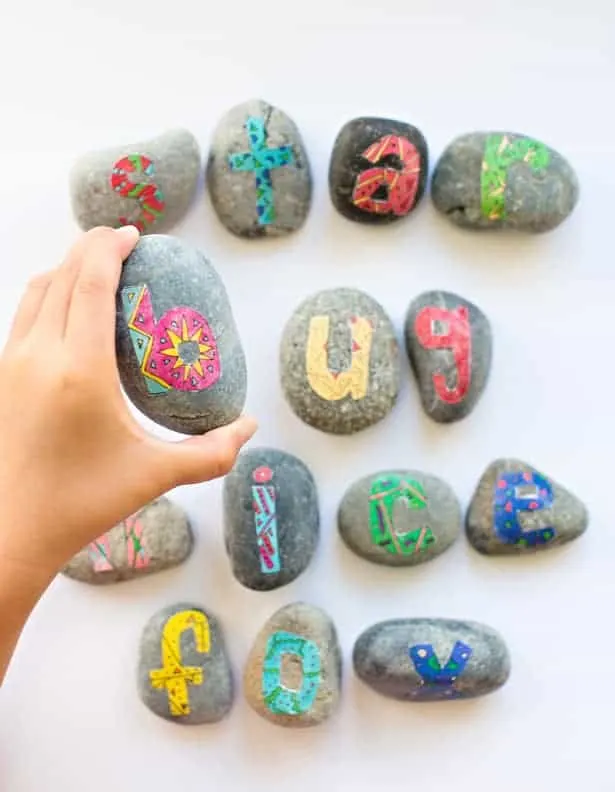 alphabet rocks