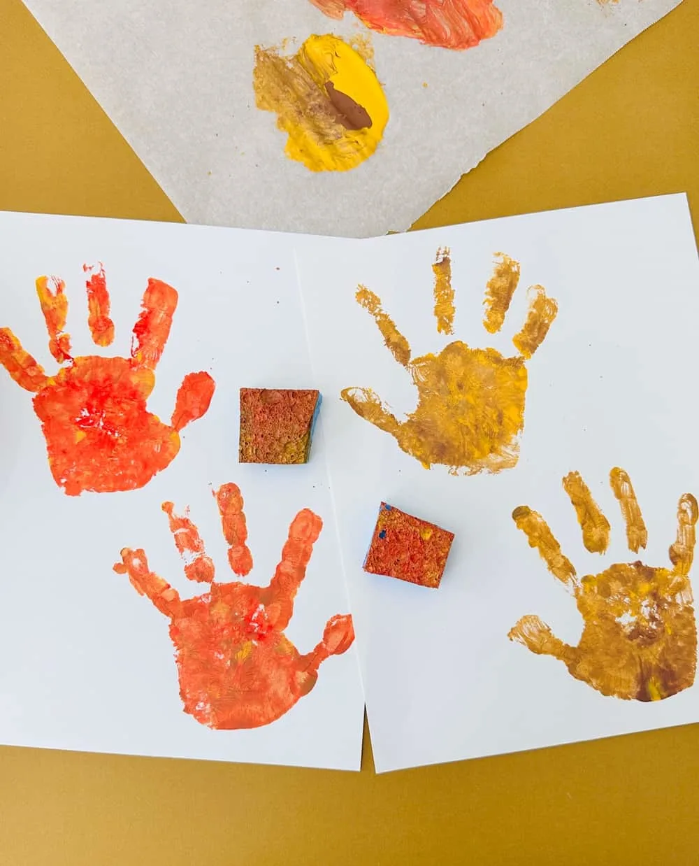 Fall Leaf Handprint Art for Kids
