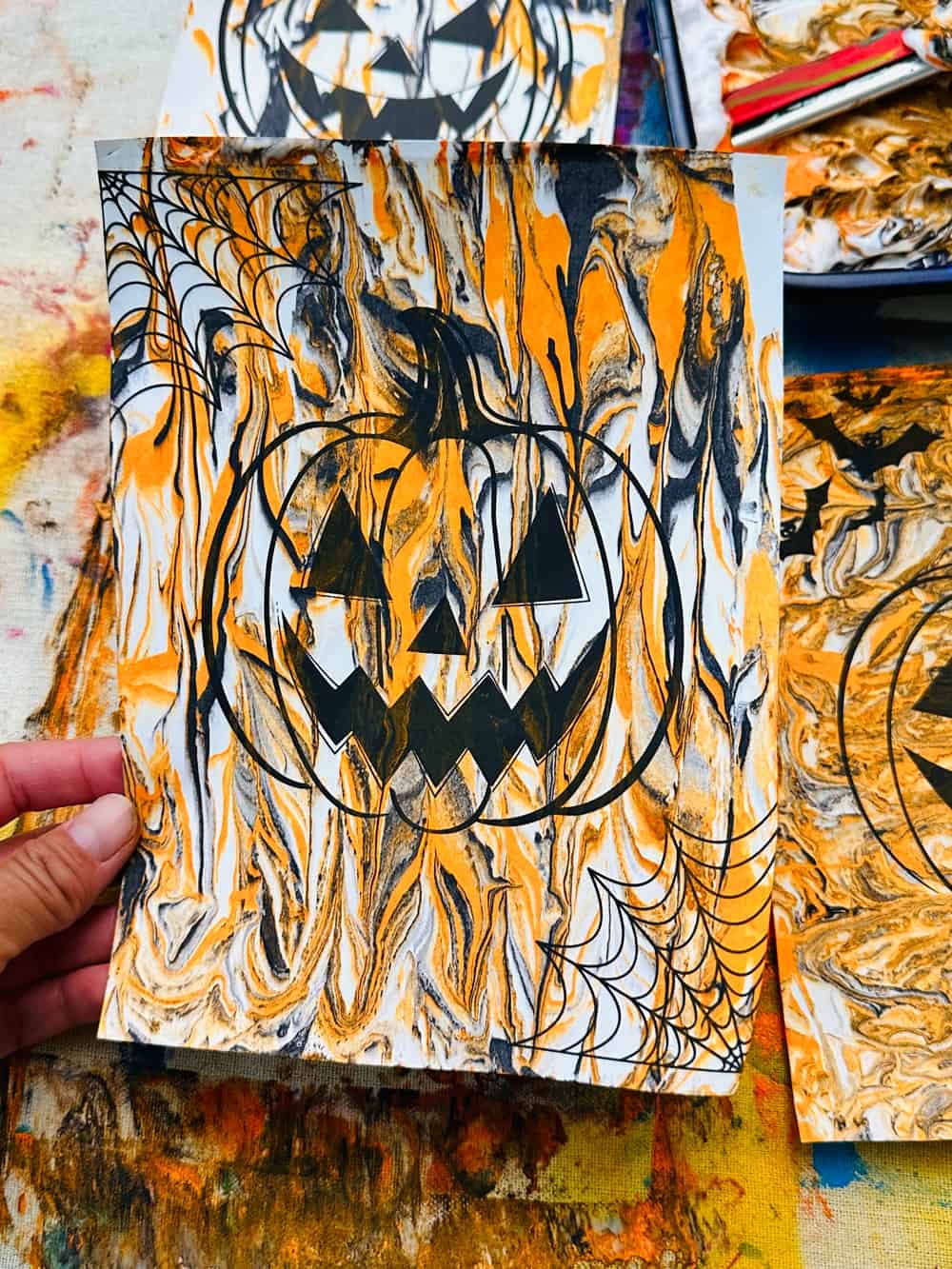 Halloween Shaving Cream Art - Spooky Sensory Halloween Craft