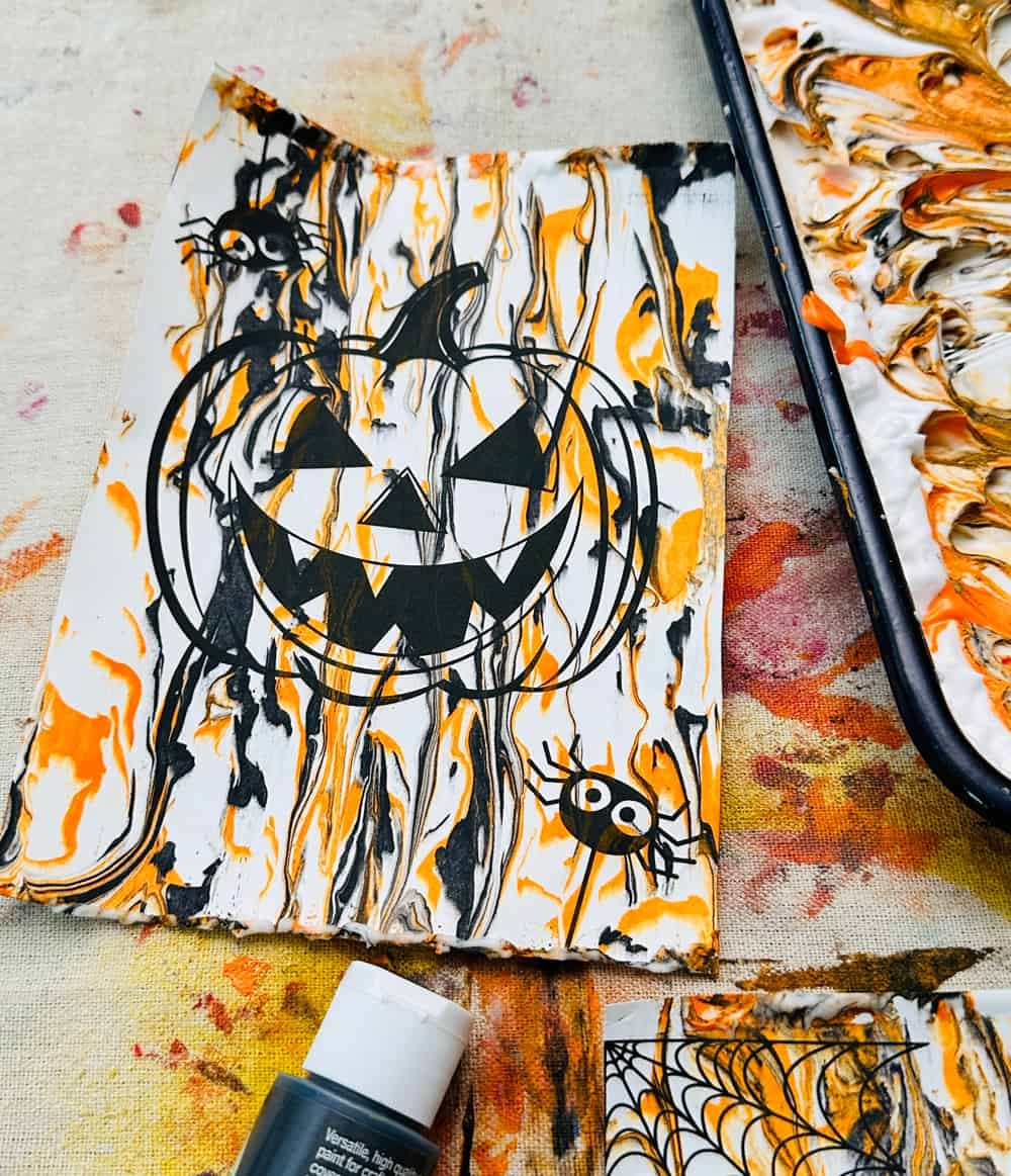 Halloween Shaving Cream Art 