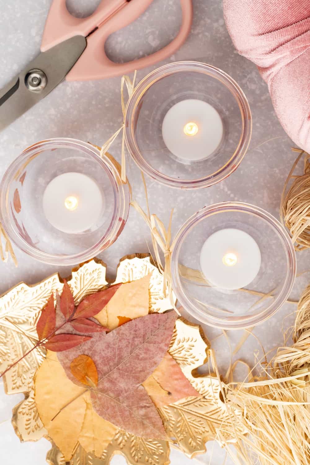 DIY Pressed Fall Leaf Jars