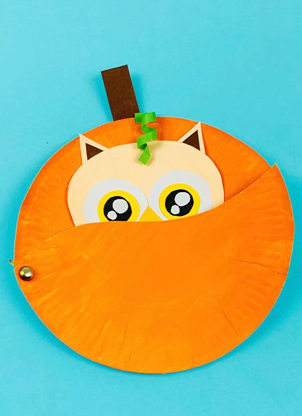 Paper Plate Pumpkin Owl Craft