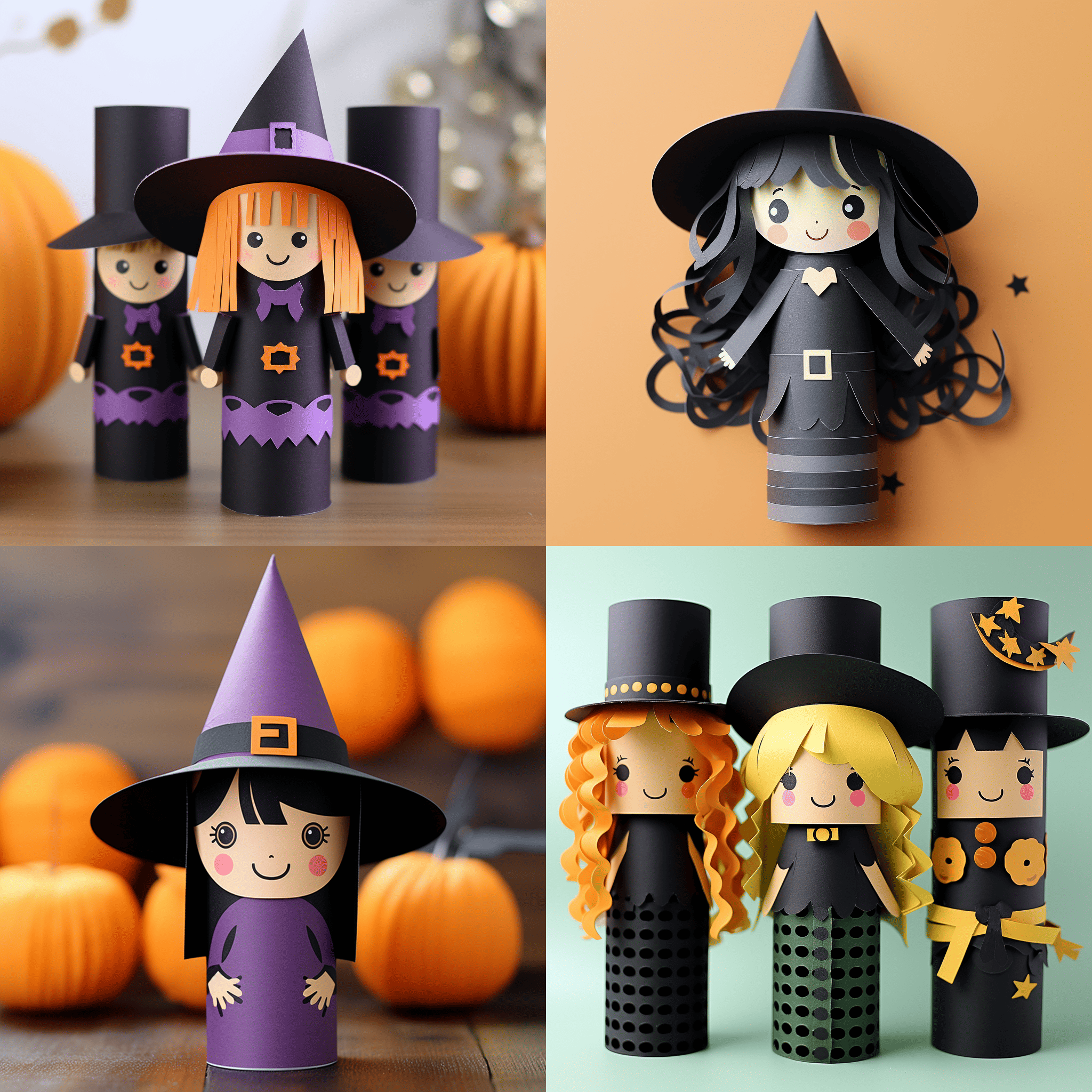 witch paper tube craft