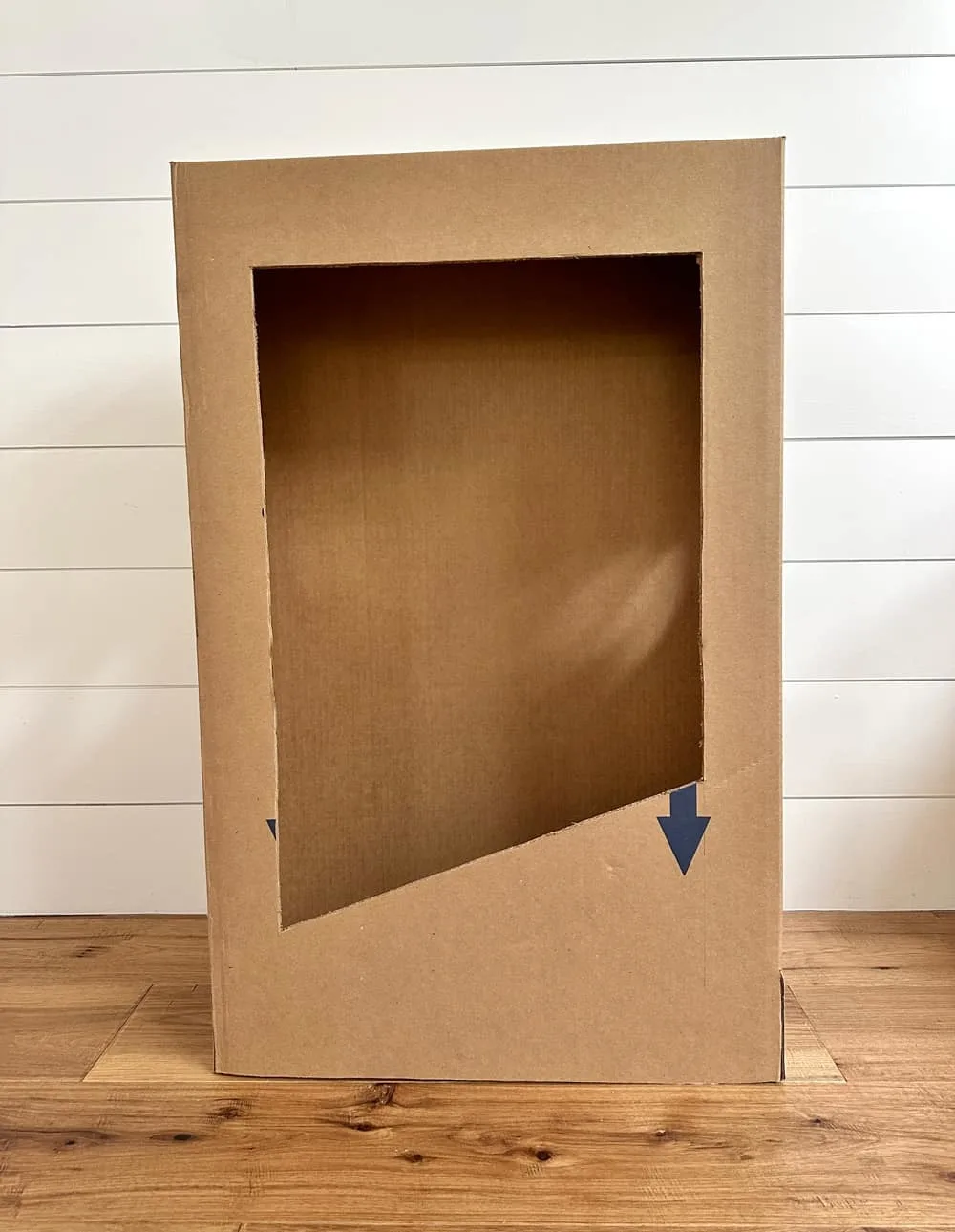 cardboard box for diy doll costume 